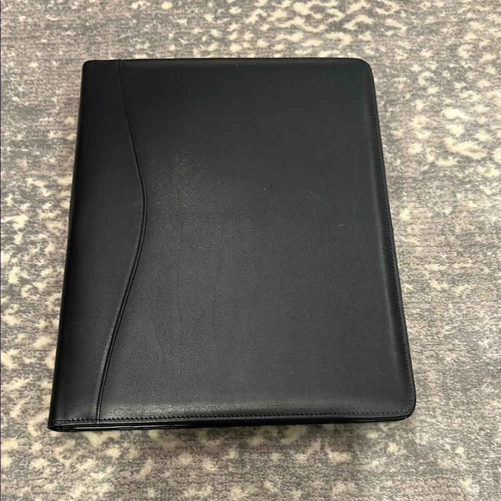 Black folder for paper pen and accessories. Legal size.